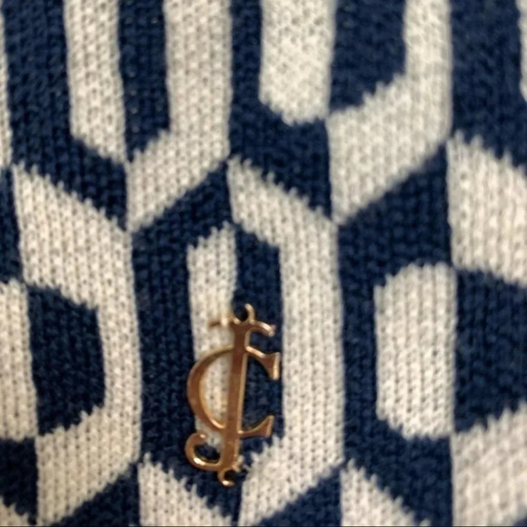 Juicy Couture Aquarius Geo Pullover 100%Wool XL - Picture 5 of 9
